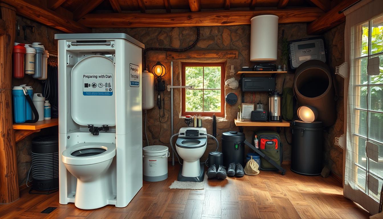 composting toilet installation