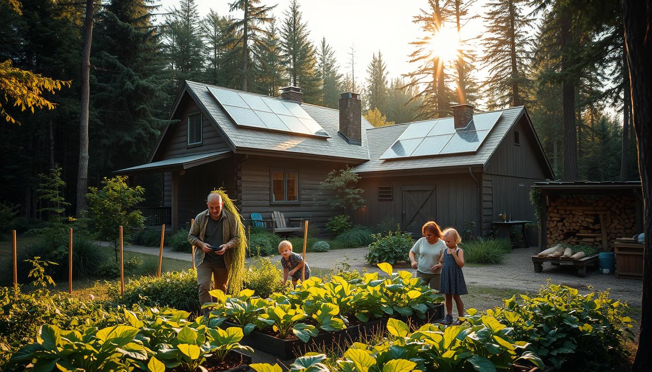 off-grid family life