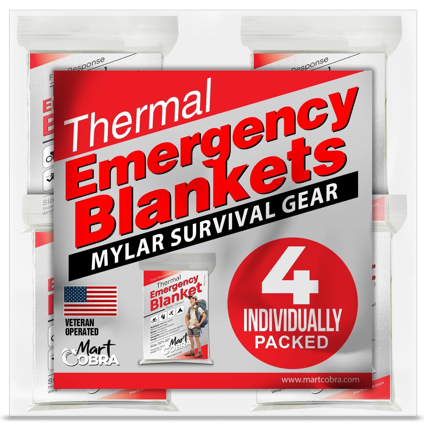 Mylar Blankets (4-Pack)
