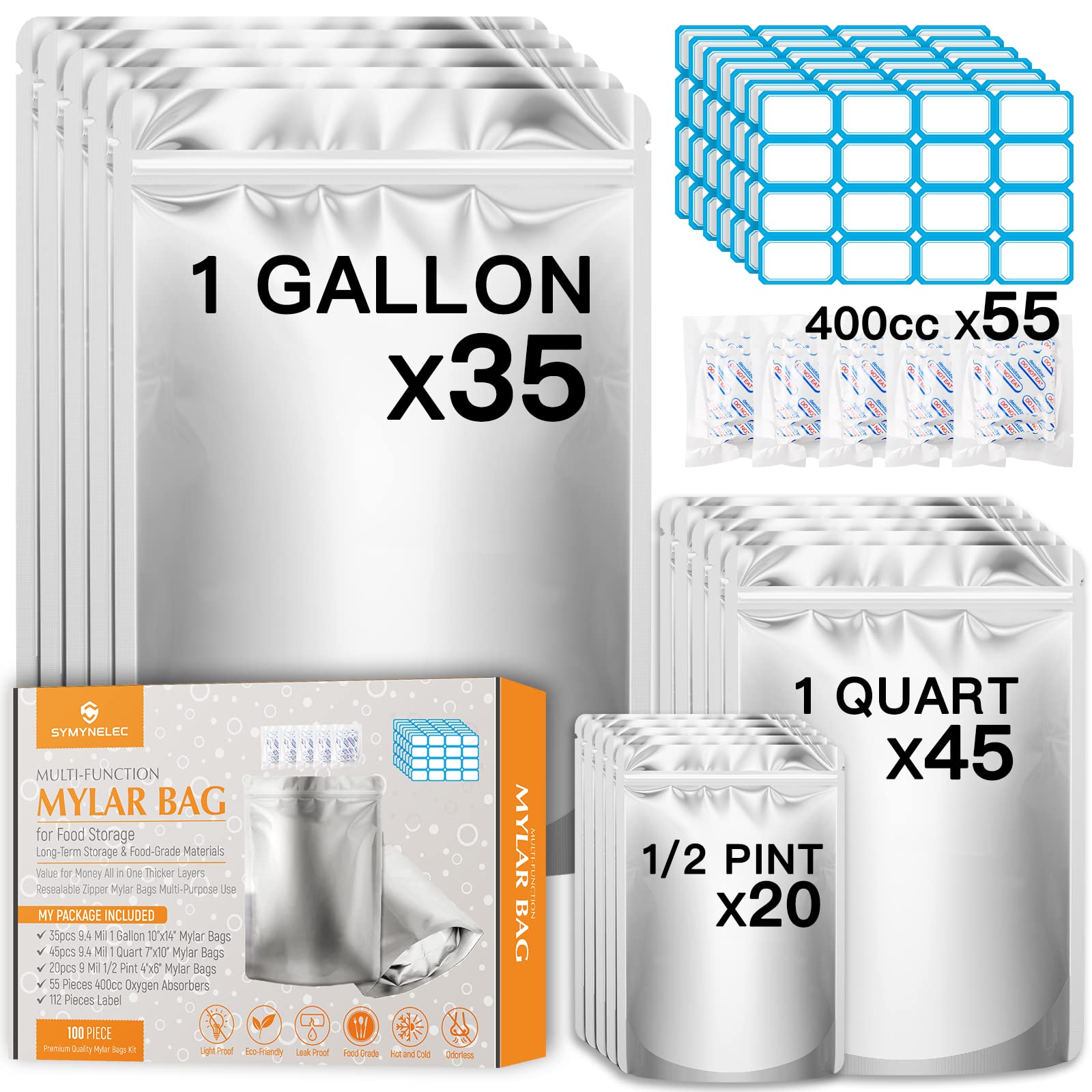 SYMYNELEC Mylar Bags