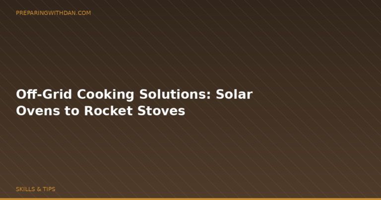 Off-Grid Cooking Solutions: Solar Ovens to Rocket Stoves