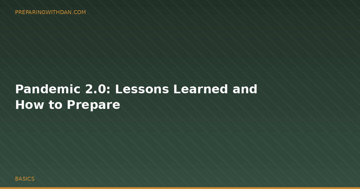 Pandemic 2.0: Lessons Learned and How to Prepare