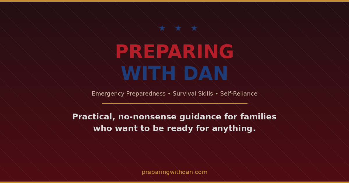 Preparing with Dan - Emergency Preparedness, Survival Skills, Self-Reliance