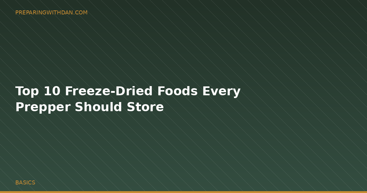 Top 10 Freeze-Dried Foods Every Prepper Should Store